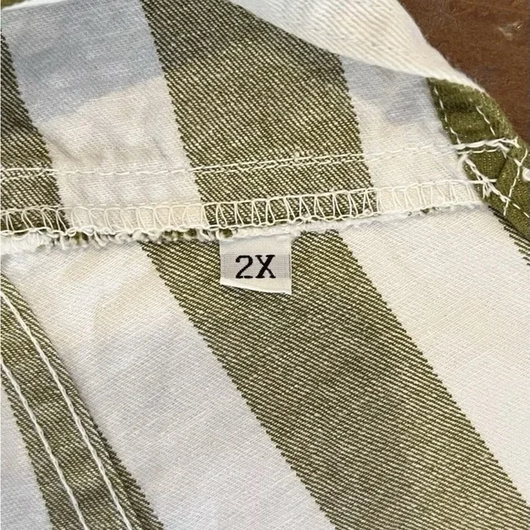 Big Bud Press Olive Stripe Original Overalls Size 2X - Picture 3 of 9